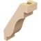 Ekena Millwork 3-inch W x 8-inch D x 12-inch H Copenhagen Rough Cedar Woodgrain TimberThane Knee Brace, Primed BRCUR03X08X12CHGRCPR - alternate 2